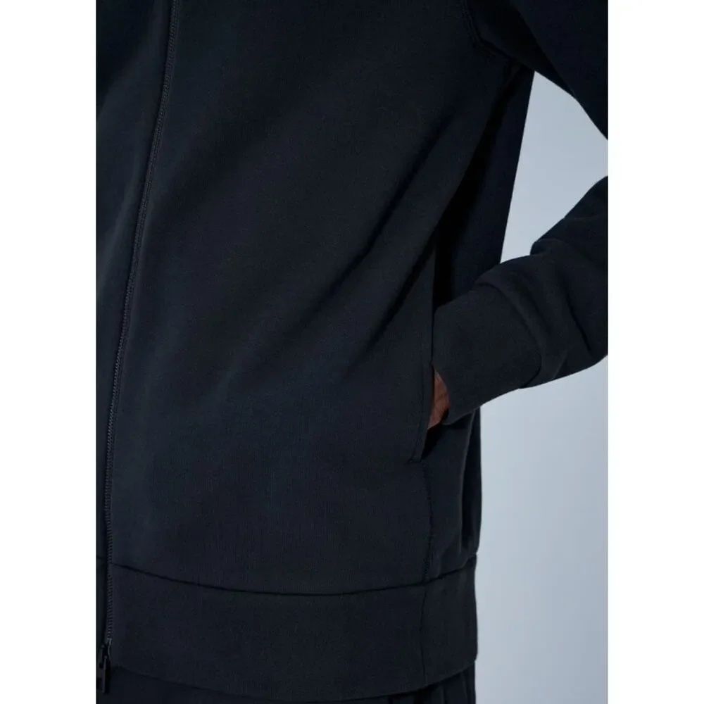 Moncler Men Zip Hoodie With Logo Patch